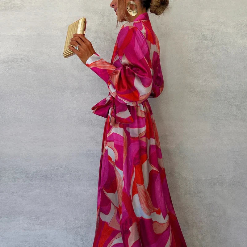 Fashion Printed Maxi Dress