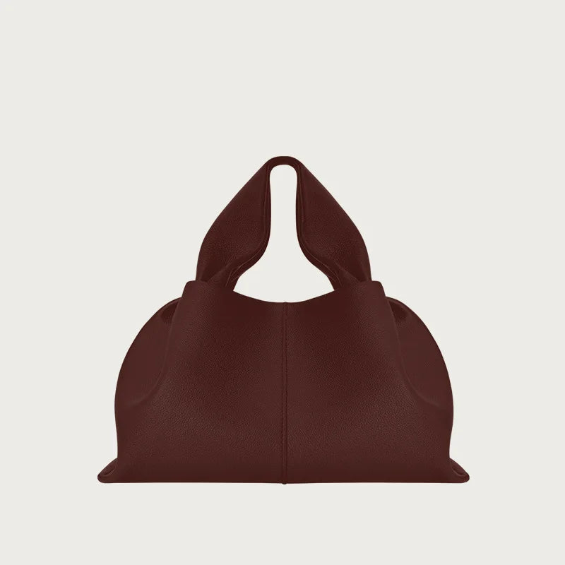 Pleated Leather Crossbody Bag
