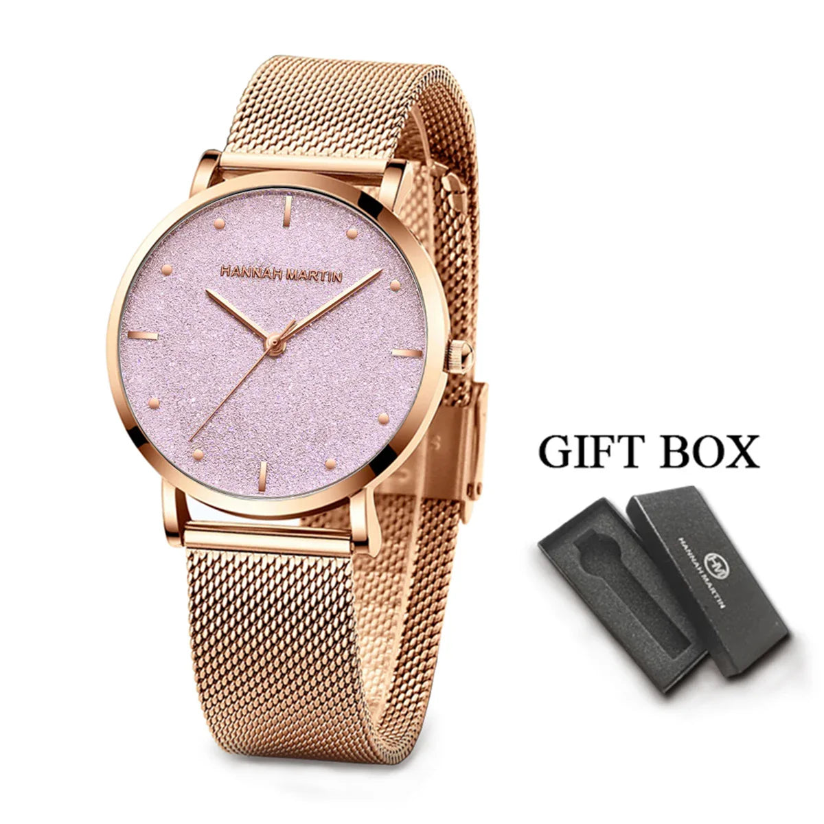 Rose Gold Rhinestone Women’s Watch