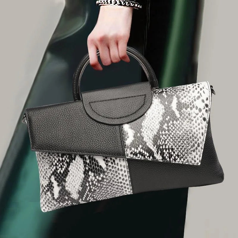 Alligator Pattern Crossbody Bag