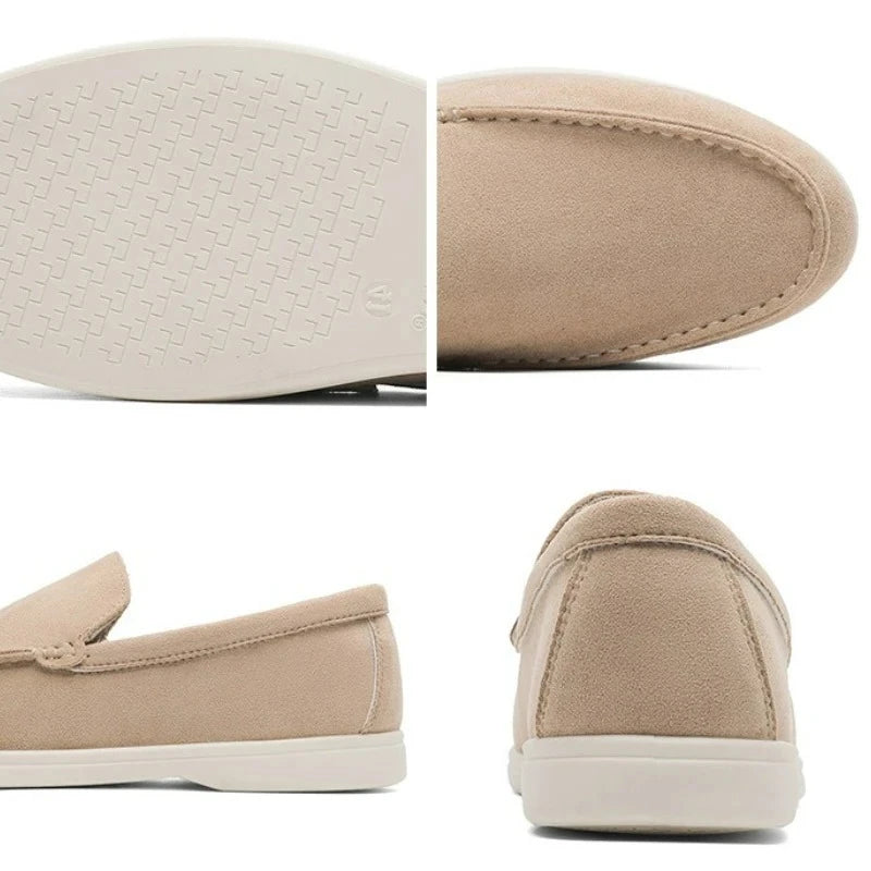 Suede Leather Driving Loafers
