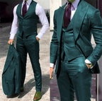 Solid Formal Single-Breasted Suit Set