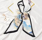 Horse Pattern Long Silk Scarf