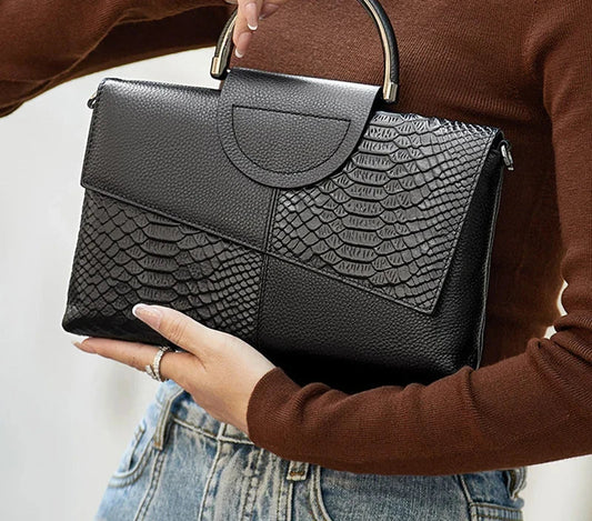 Alligator Pattern Crossbody Bag