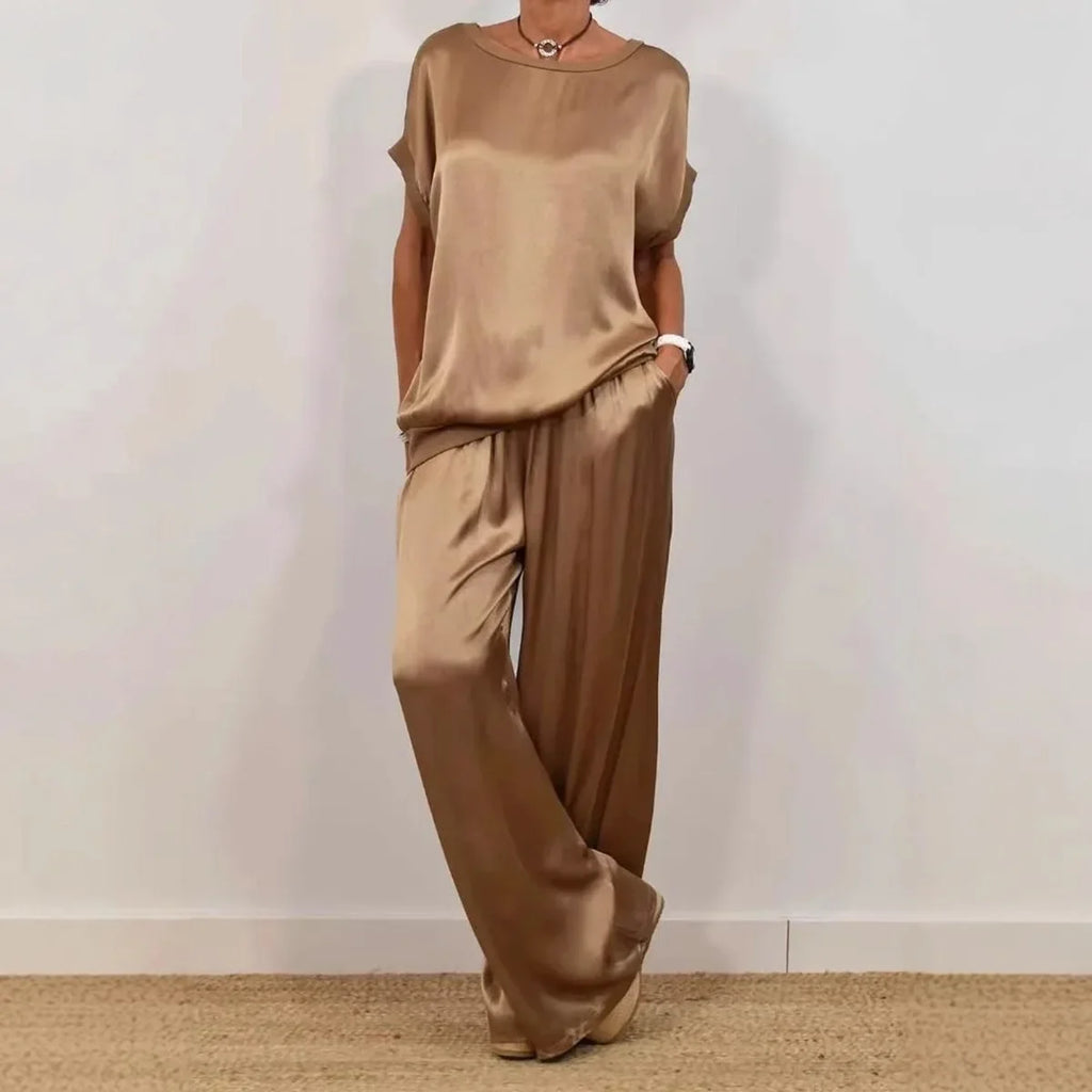 Women’s Satin Two Piece Set