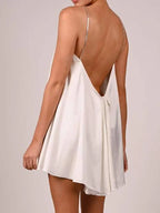 Mini Casual Chain Suspender Dress