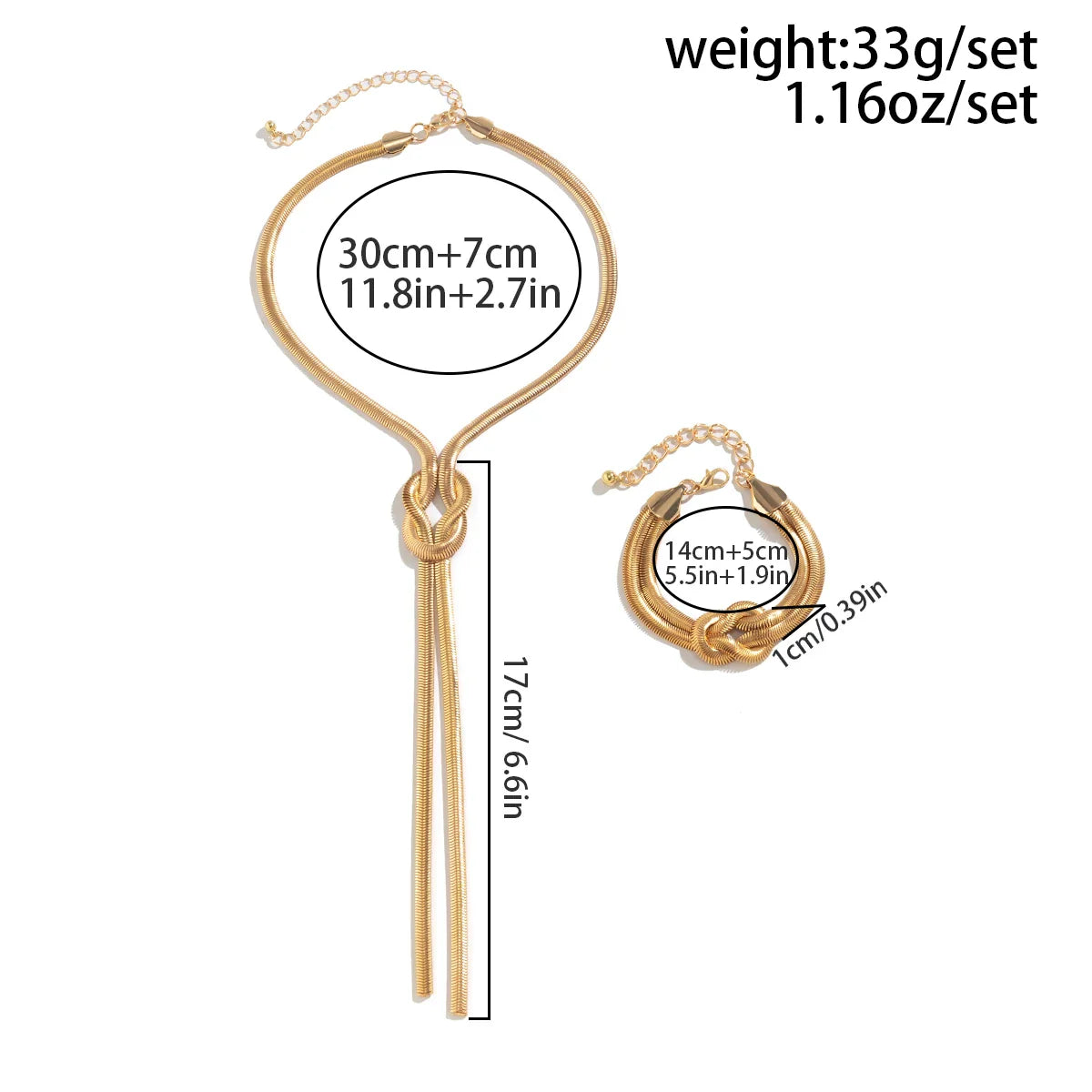 Twisted Chain Choker Set