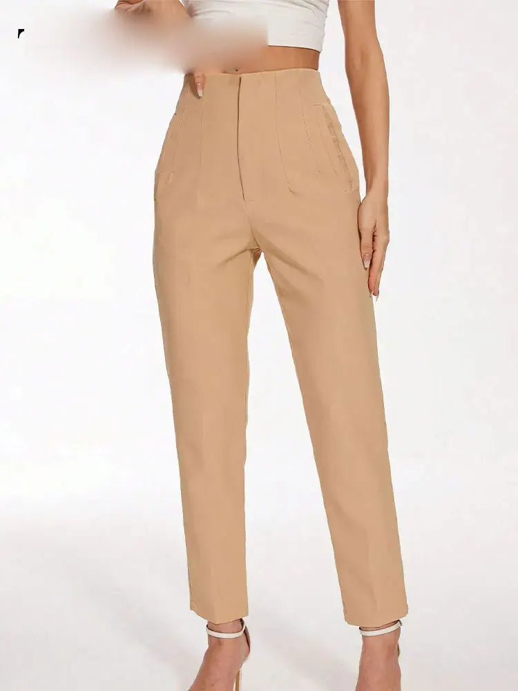 High Waist Slim Pencil Pants