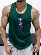 Bull Logo Print Tank Top