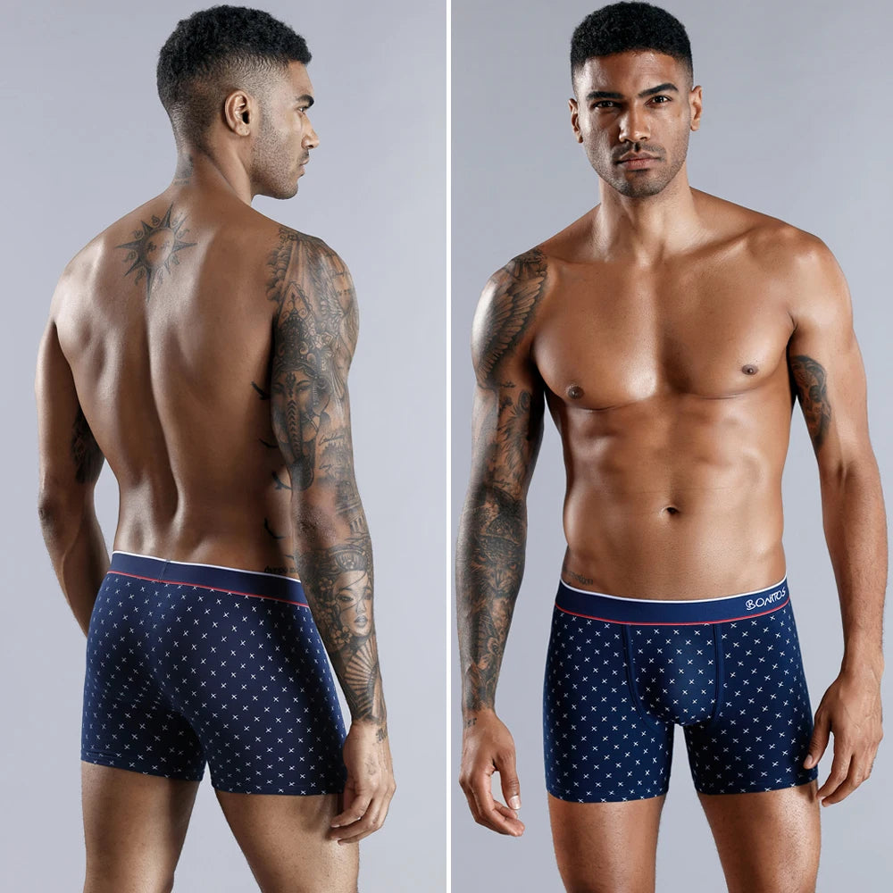 Cotton Boxers Underwear Sexy Print