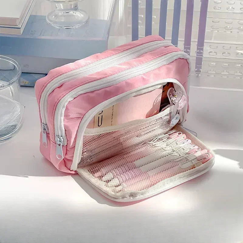 Large Capacity Zipper Pencil Case