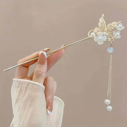Floral Design Hair Stick