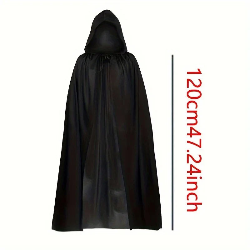 Black Grim Reaper Costume Cloak