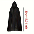 Black Grim Reaper Costume Cloak