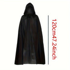 Black Grim Reaper Costume Cloak