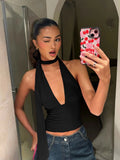 Backless Scarf Tank Top