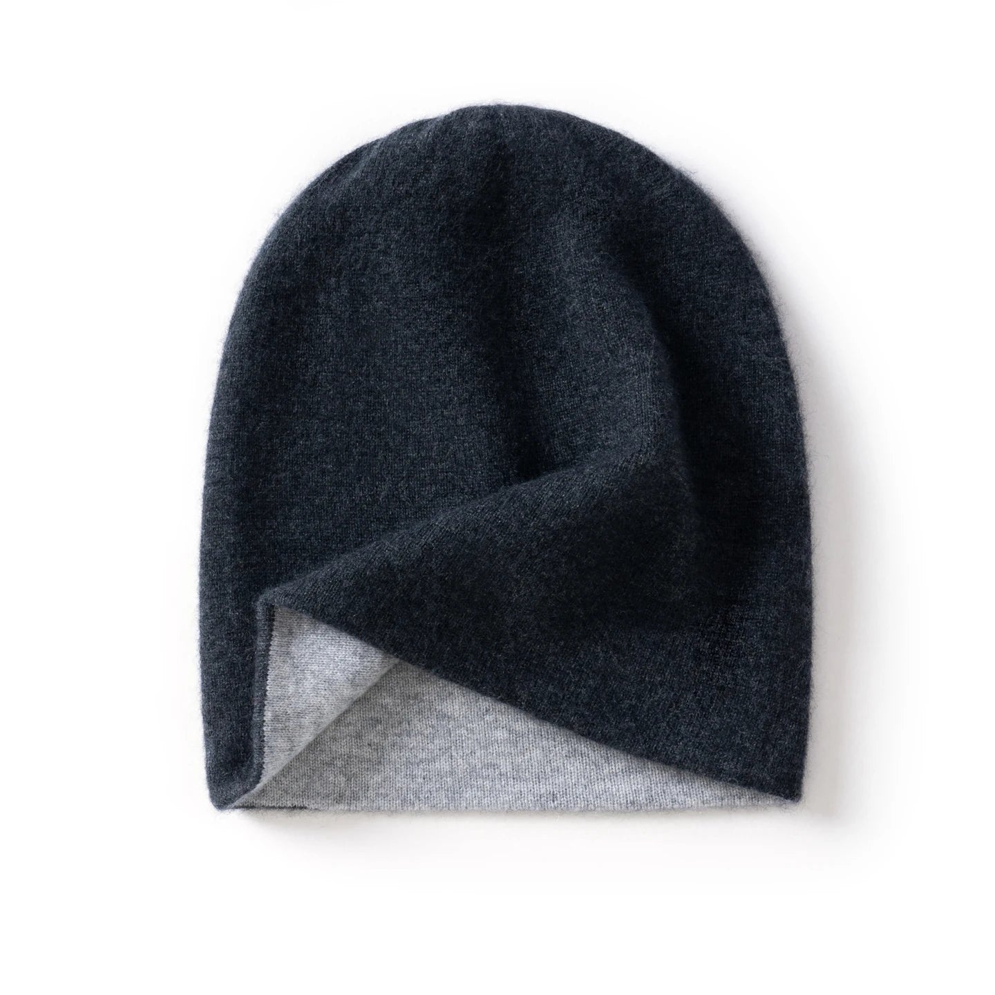 Pure Cashmere Double-Layer Beanie