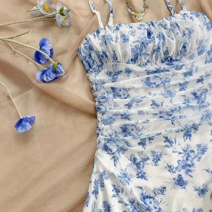 Floral Spaghetti Strap Mini Dress