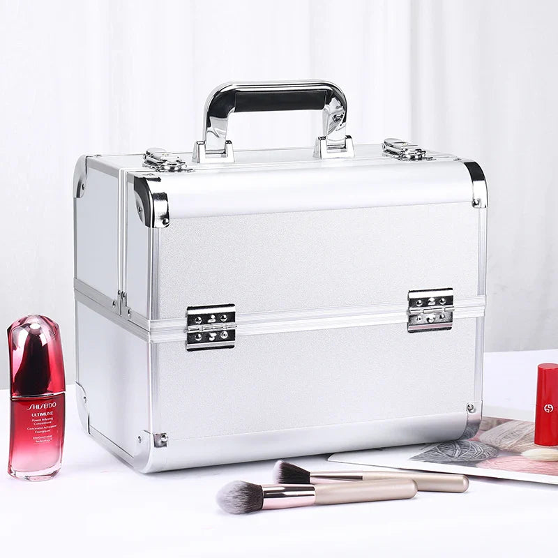 Aluminum Makeup Train Case