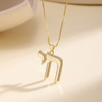Zircon Cross Pendant Necklace