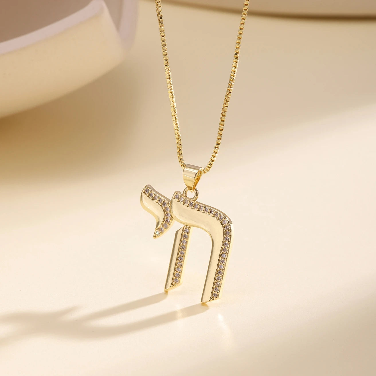 Zircon Cross Pendant Necklace
