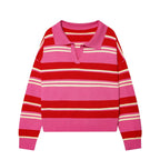 Striped Polo Sweater