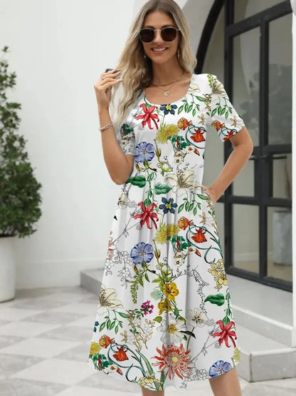 Chic Printed Summer Dress