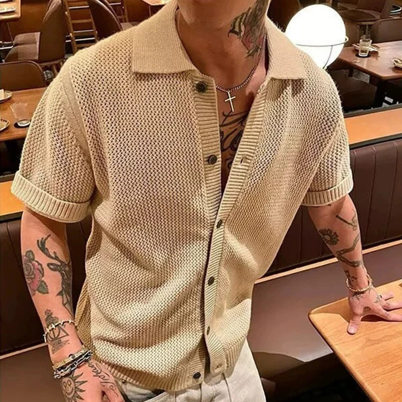 Solid Casual Knit Shirt