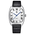 RollsTimi Oval Leather Quartz Watch