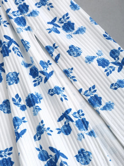 Summer Print Suspender Dress