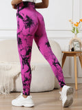 Tie-Dye Seamless Scrunch Yoga Leggings