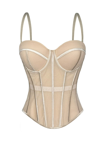 Transparent Mesh Sexy Corset