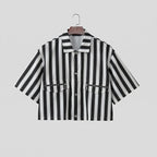 Striped Casual Short Shirt