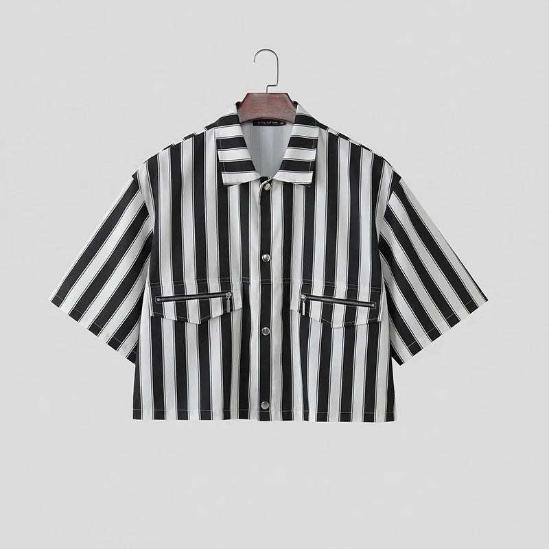 Striped Casual Short Shirt