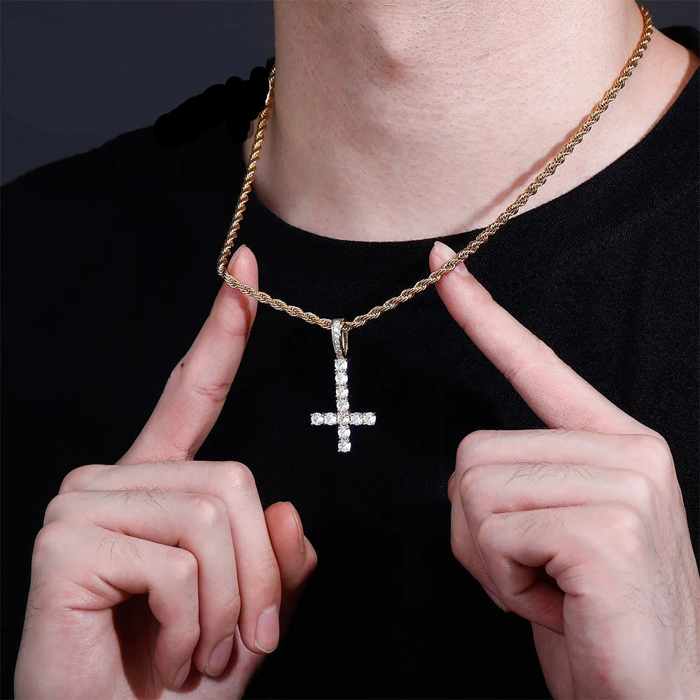 JINAO Iced Cross Necklace
