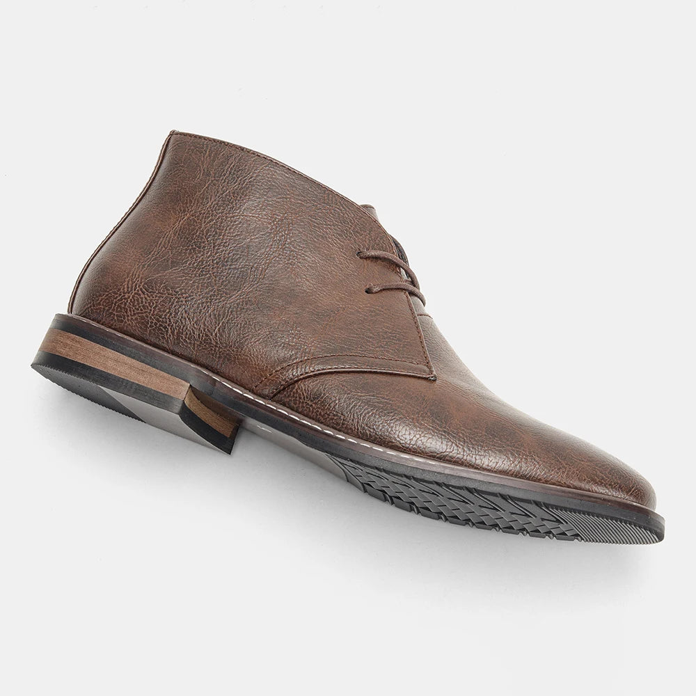 Simple PU Desert Boots