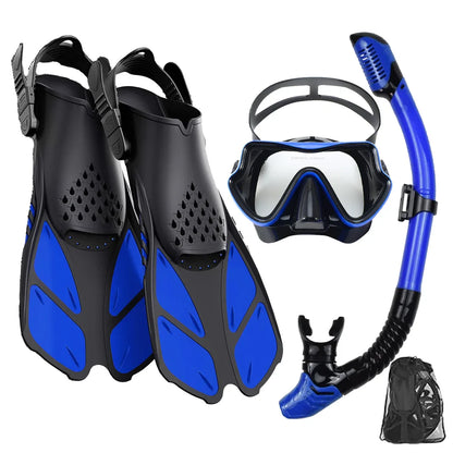 Adult Mask Fins Snorkel Set