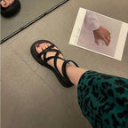 Women Graffiti Ankle Strap Sandals