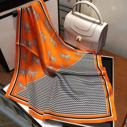 High-End Small Silk Scarf