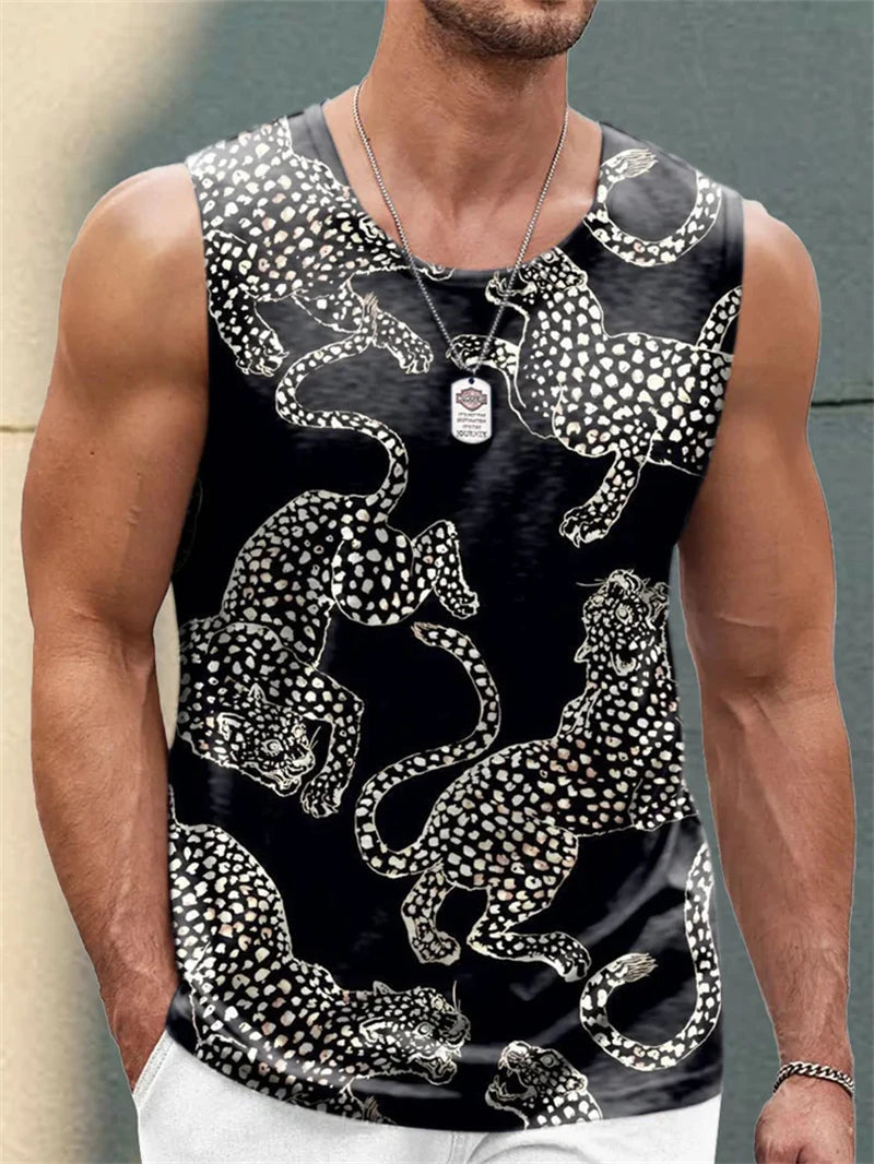 Leopard Print Streetwear Tank Top