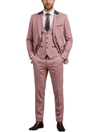 Linen Three-Piece Notch-Lapel Suit