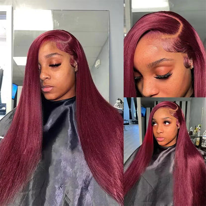 Burgundy HD Lace Wig