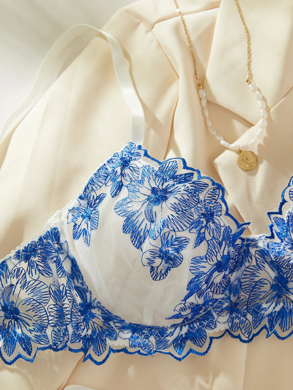 Floral Lace Bra Set