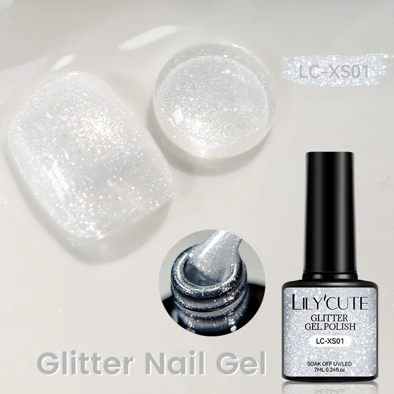 LILYCUTE Glitter Nail Gel Polish
