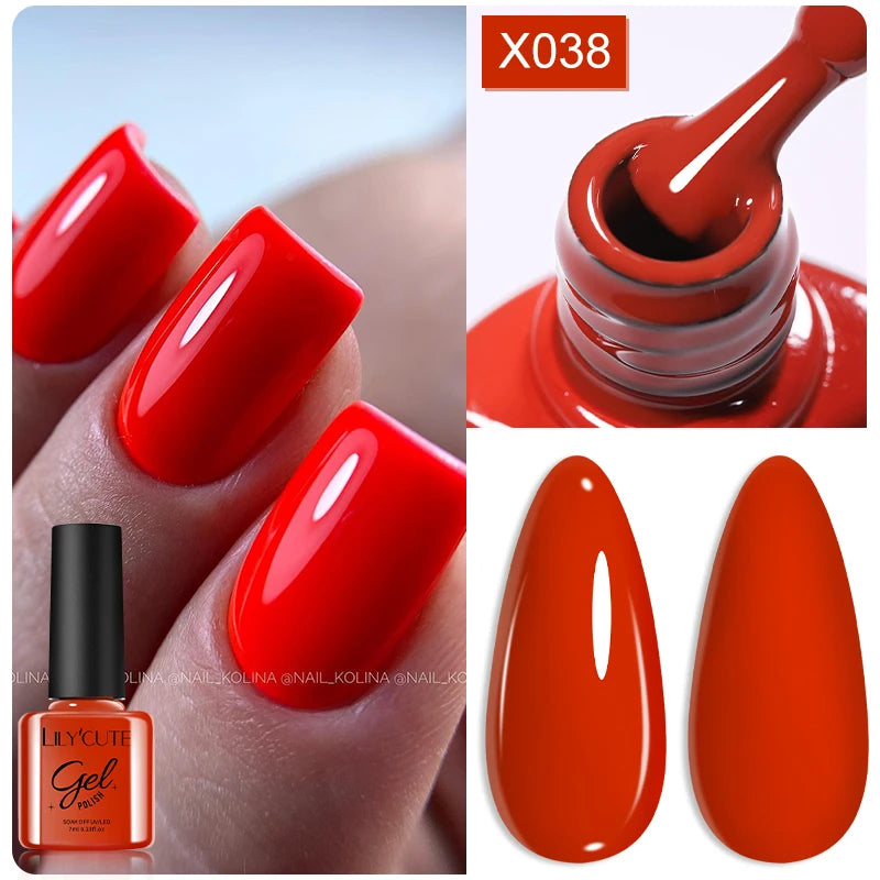 LILYCUTE Dark Red Caramel Gel