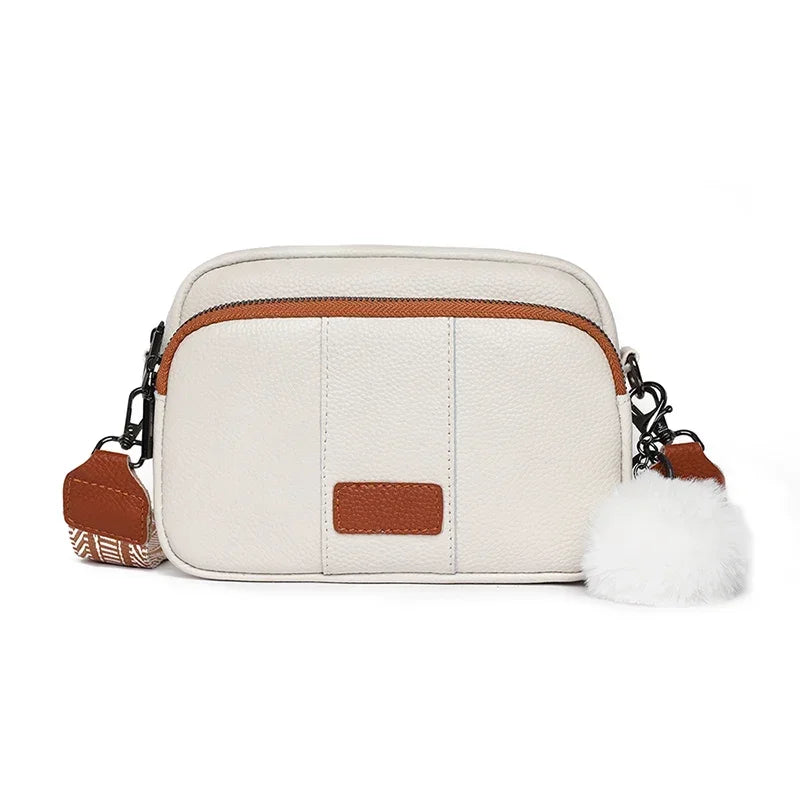 100% Genuine Leather Women's Messenger Bag