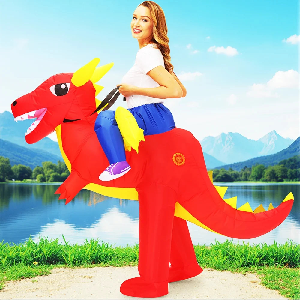 Inflatable Dinosaur Mascot Costume