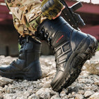 Black Polyester Desert Combat Boots