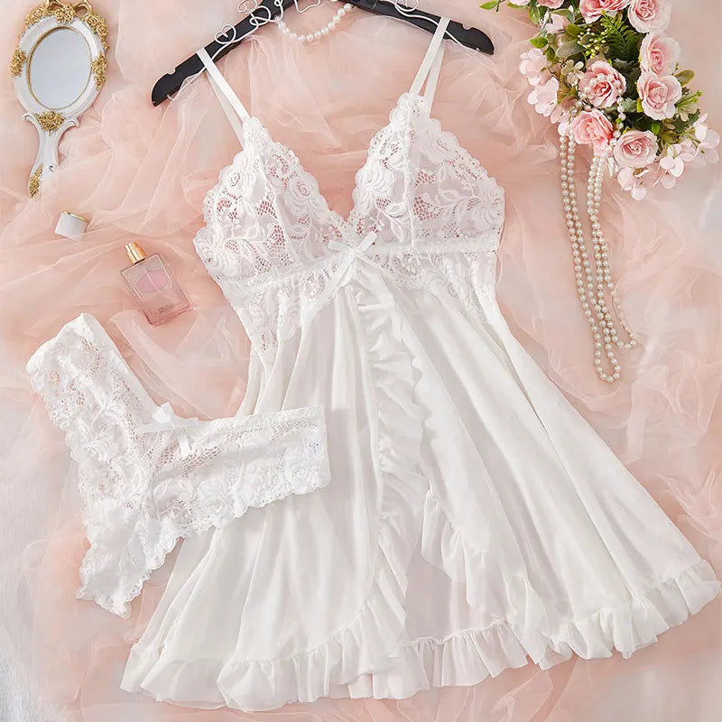 Lace 2-Piece Nightgown Set