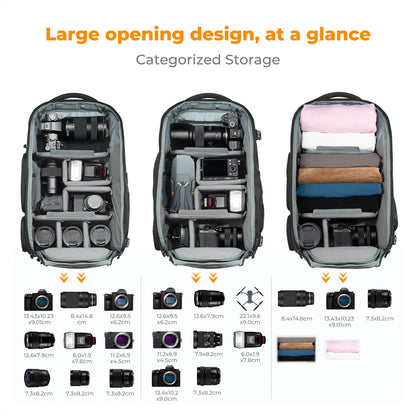 Large Waterproof Camera Backpack